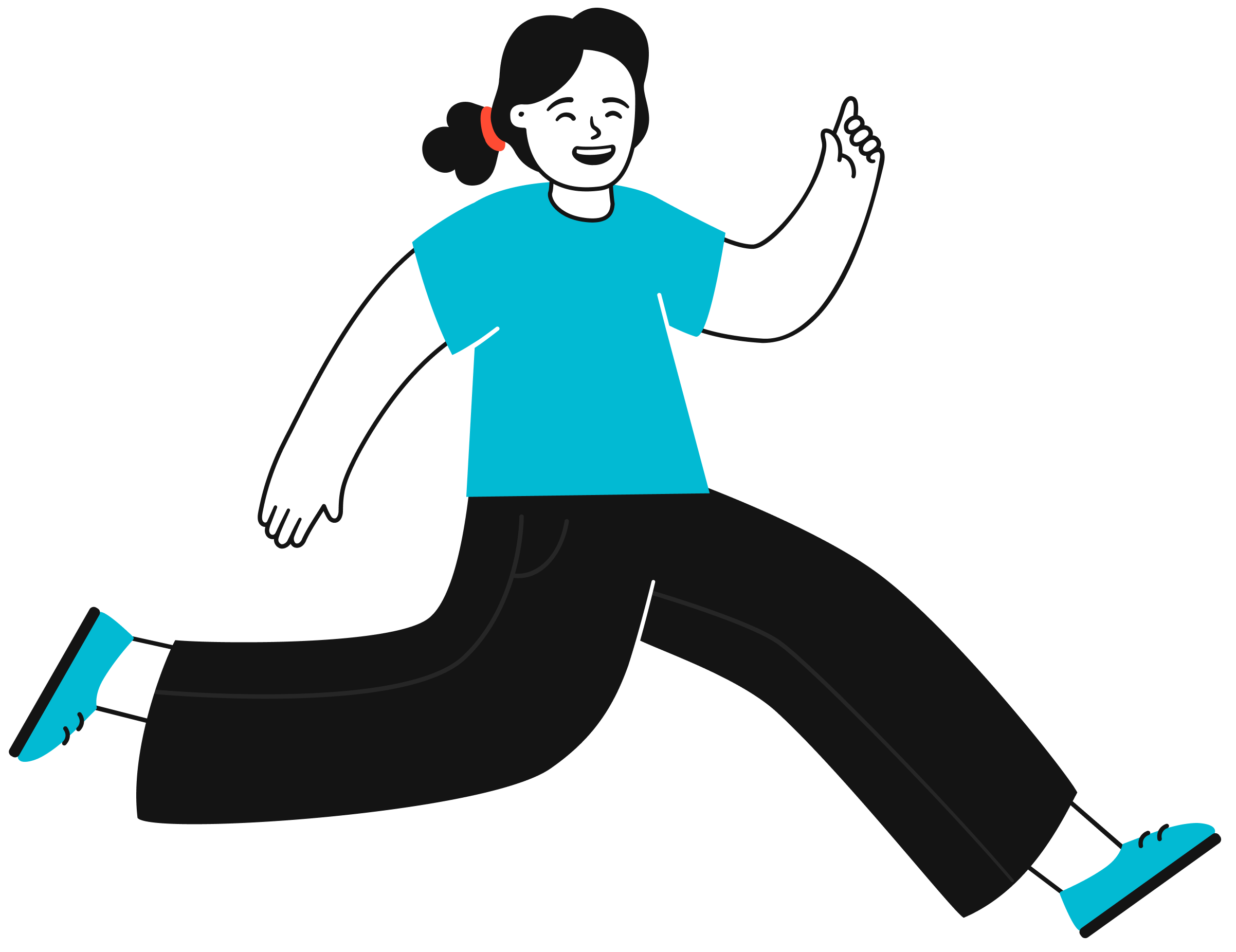 Person with laptop illustration